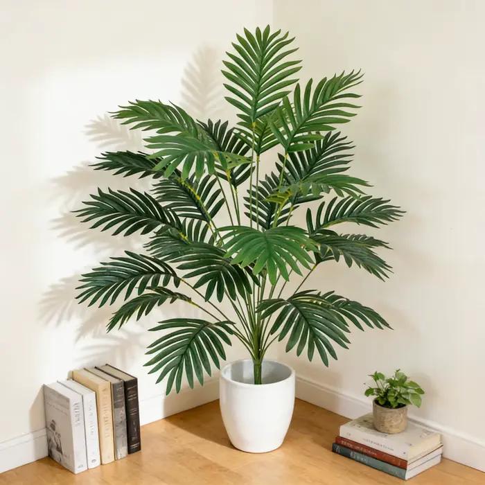 Grand Palmier Artificiel Blanc Lait Pour Maison Bureau Mariage Fête Thème Luau Décoration Extérieure Jardin Patio Occasions Spéciales