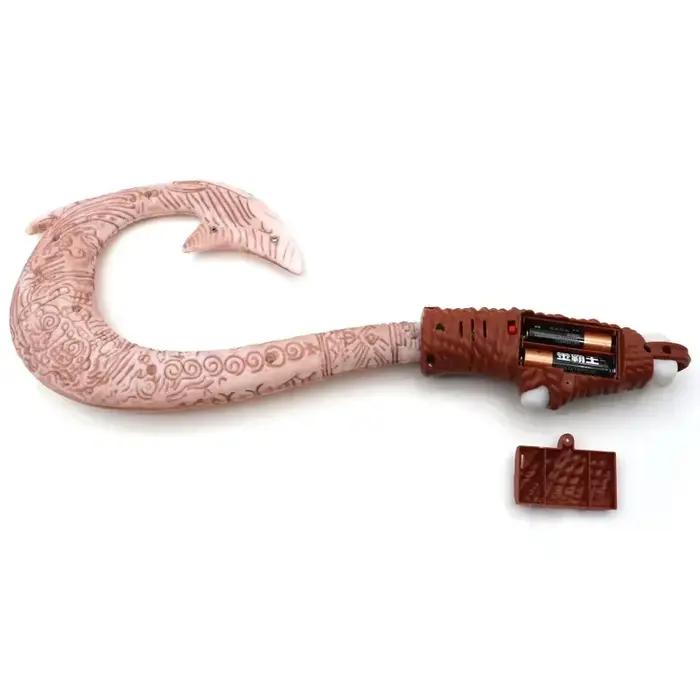 Accessoire de cosplay dessin animé Moana, hameçon de Maui lumineux, accessoires de jeu de rôle pour enfants, jouet pour fête d'anniversaire d'enfant
