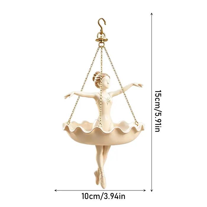 Nouveau pot de fleurs suspendu en forme de ballerine, avec bordure festonnée, pour plantes d'intérieur et d'extérieur, décoration familiale raffinée
