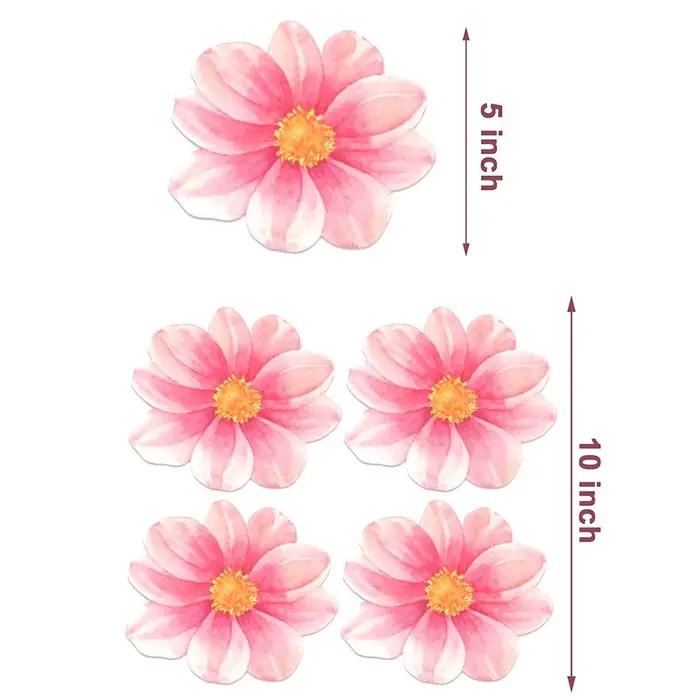 Serviettes en papier à fleurs roses