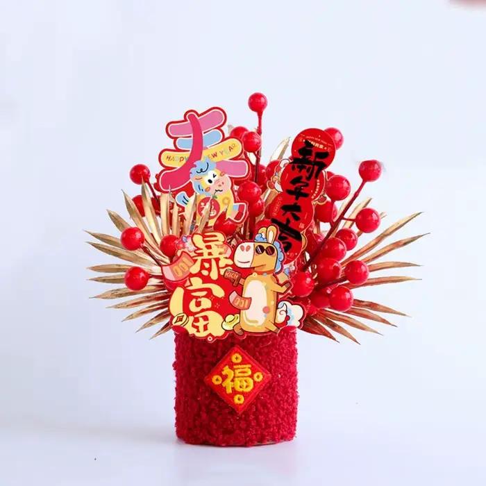 Décoration porte-bonheur traditionnel en style chinois pour fêtes du nouvel an et occasions spéciales
