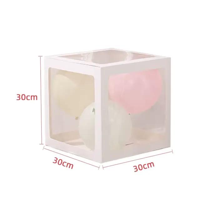 Boîte à lettres transparente personnalisée 25/30 cm A-Z pour décoration de fête de naissance fille, 1er anniversaire, mariage, ballons DIY pour enfants