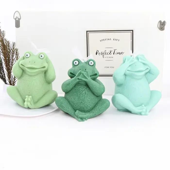 Moule en Silicone pour bougie grenouille mignonne