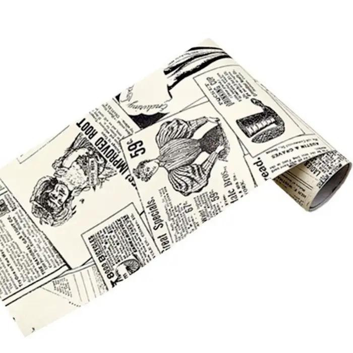 Papiers peints de vieux journaux de style britannique
