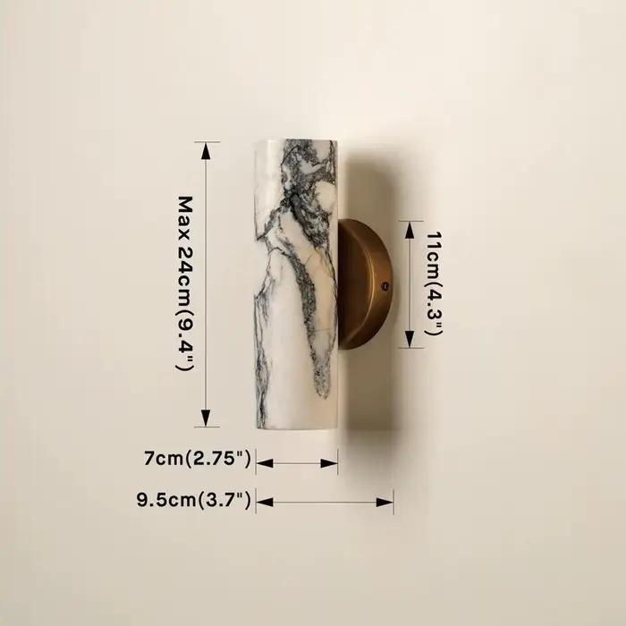 Applique murale minimaliste en marbre