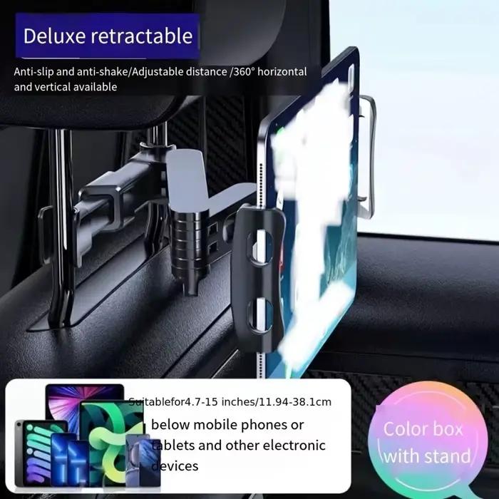 Support de tablette extensible pour voiture, pour enfants, pour iPad Air, support de tablette pour appuie-tête, pour siège arrière de voiture, essentiels pour les voyages en voiture