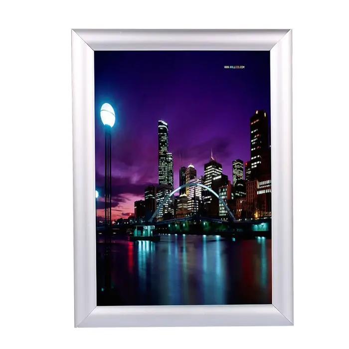 A3/A4 Aluminum Alloy Poster Frame Anti Water Sign Holders Wall Mounting Snap Picture Frame Wall Notice Board Signs Clip Display