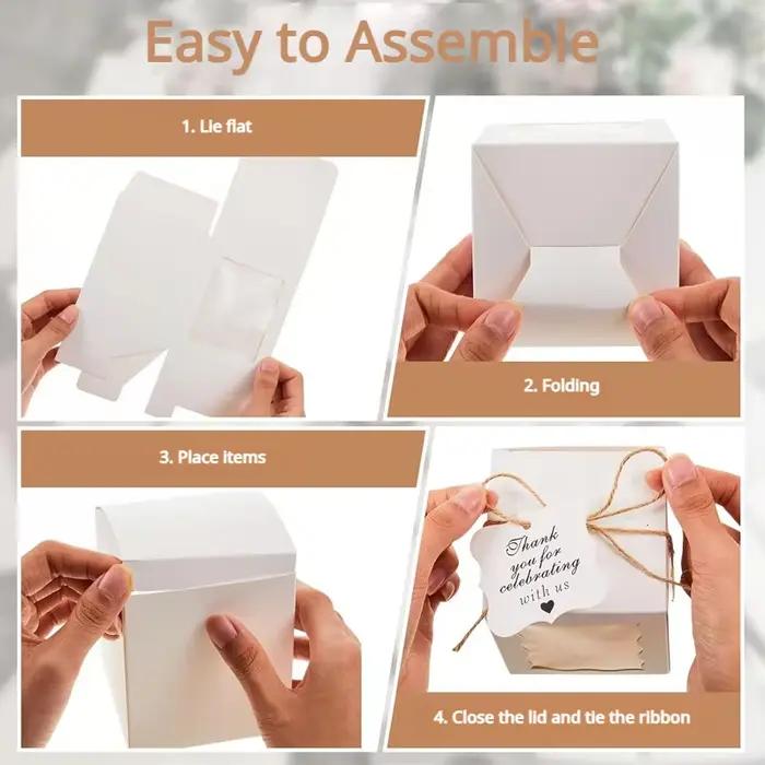 Coffrets cadeaux à bougies avec fenêtre transparente