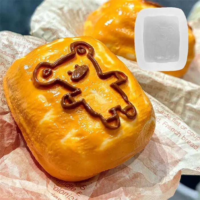 Moule à bougie en silicone en forme de ramen japonais 3D, bougie de collation bricolage, artisanat en plâtre de Regina fait à la main, moules à jouets spongieux mochi en résine
