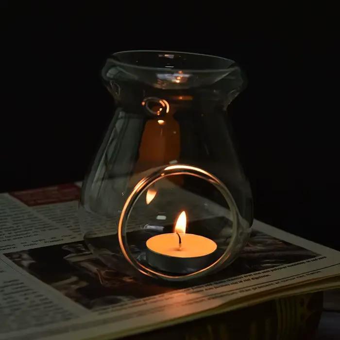 Bougie en verre nordique pour la décoration intérieure