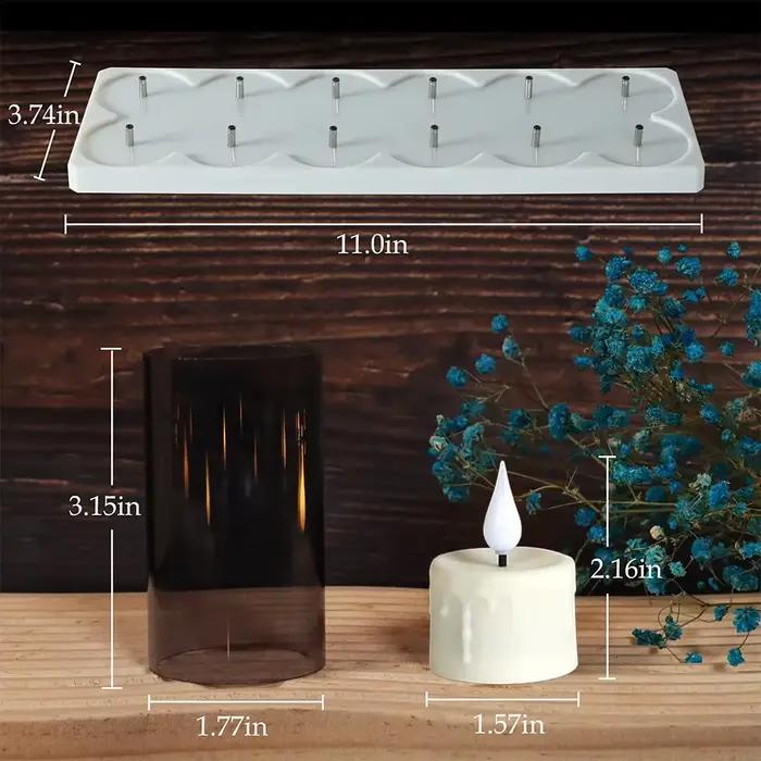 Bougies LED rechargeables avec télécommande