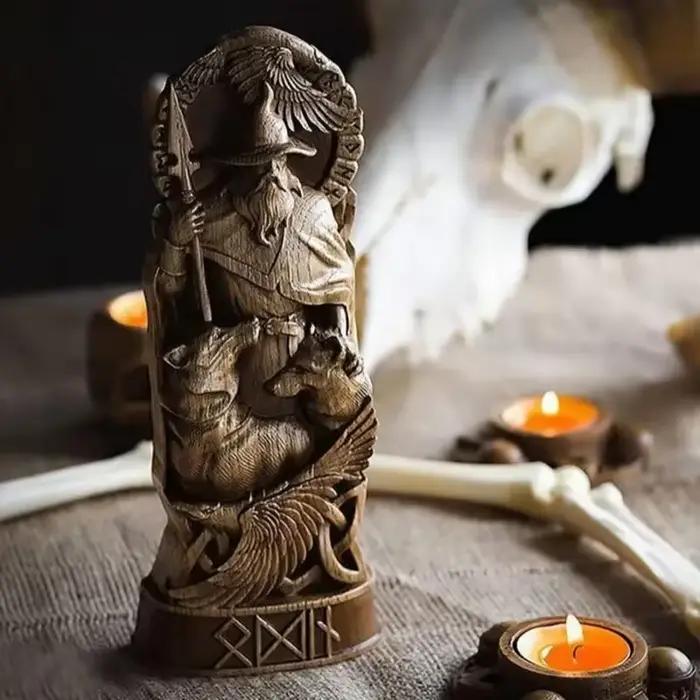 Figurine en résine de dieux nordiques Freya Viking Sol