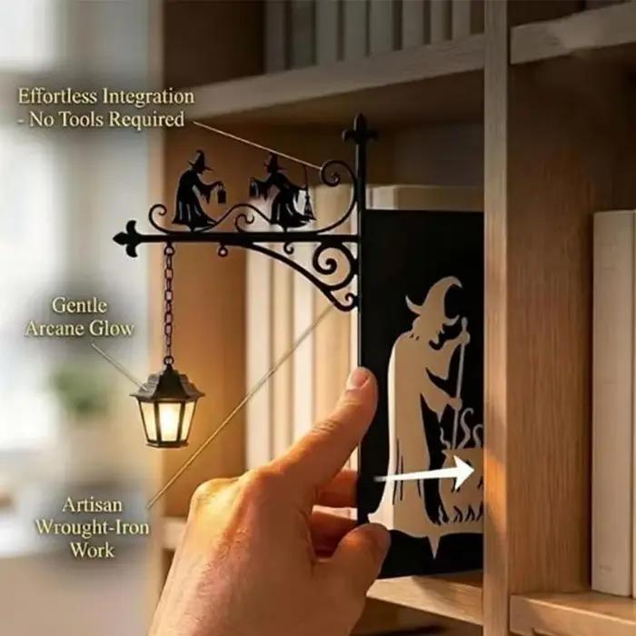 Lanterne de bibliothèque - Éclairage décoratif pour étagère à livres, lampes de lecture pour bibliophiles, lampe de rue suspendue antique rétro, décoration murale