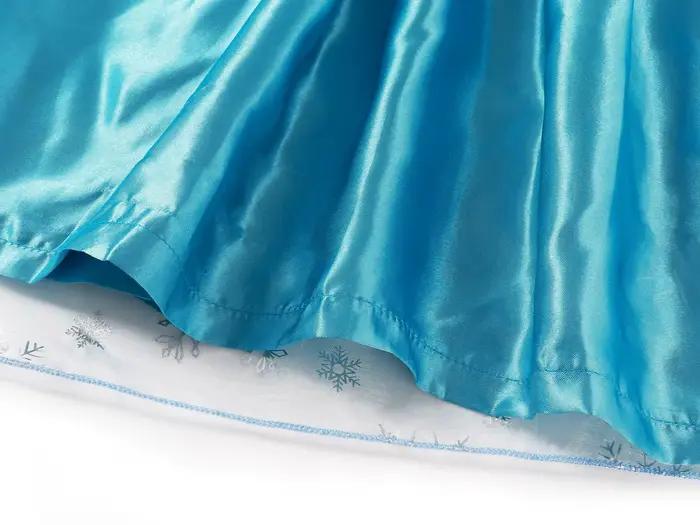 Robe Elsa pour filles, tenue de princesse reine des neiges, pour anniversaire, Halloween, carnaval, fête de pâques, Costume pour filles