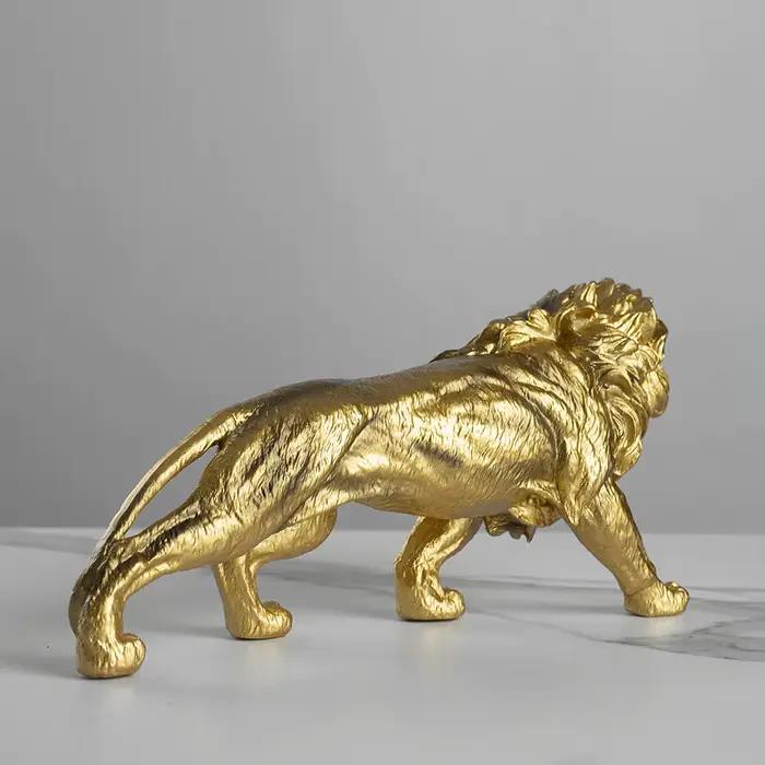 Vilead – Statue de Lion en résine de 25cm de long