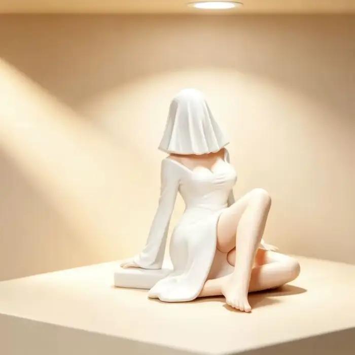 NOUVELLE Statue 3D mystérieuse sexy