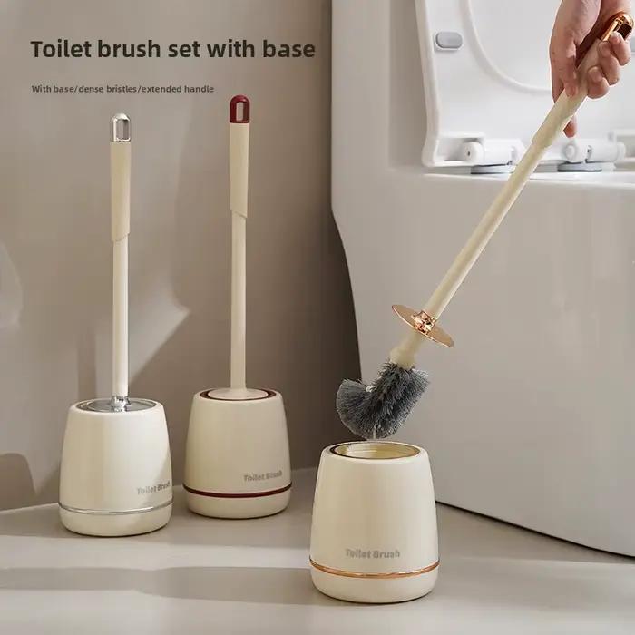 Brosse et support de toilette de luxe avec accents dorés