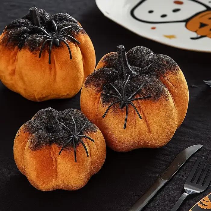Décorations de citrouille d'Halloween en flanelle