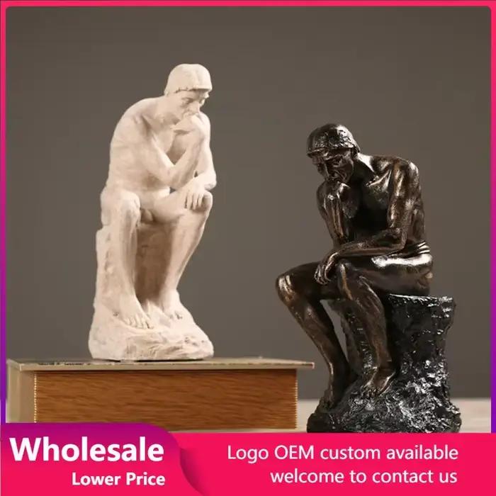Statue d'art en résine d'art rétro européen, ameublement de maison, artisanat de décoration, salon, meuble TV, plâtre, ornement vénus