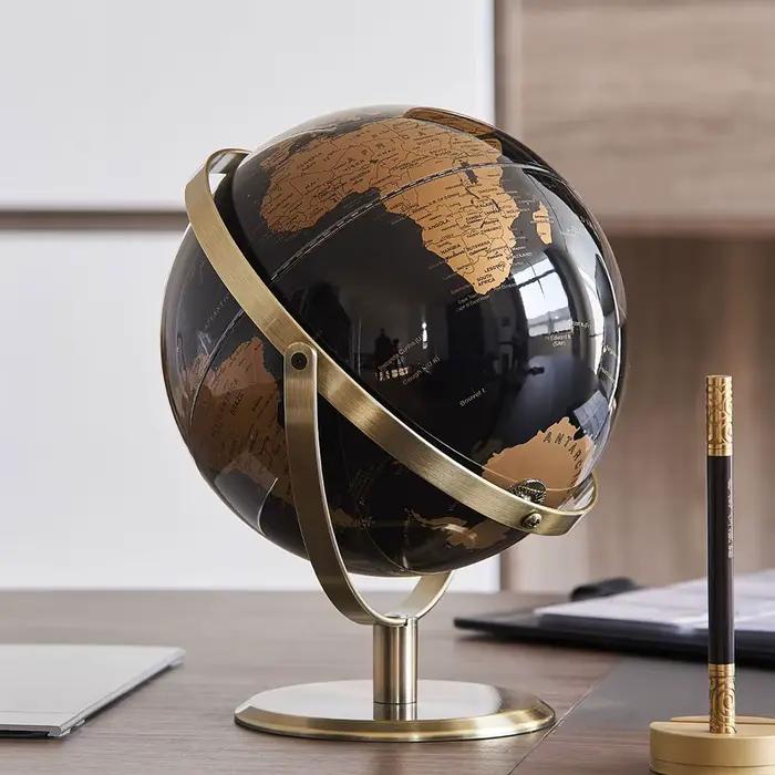 Globe du Monde Rétro Apprentissage Moderne Carte du Monde Décor Bureau Enfant Géographie Éducation Enfants Occasions Spéciales