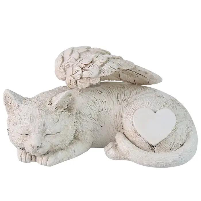 Statue de jardin personnalisée pour chat endormi