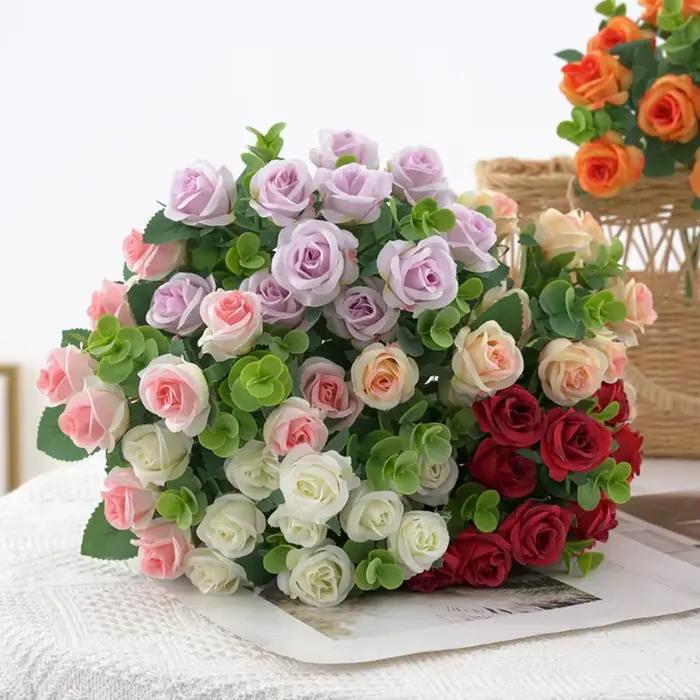 Vase de fleurs artificielles pour décoration de maison