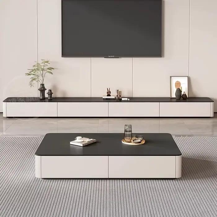 Table basse carrée simple au design nordique