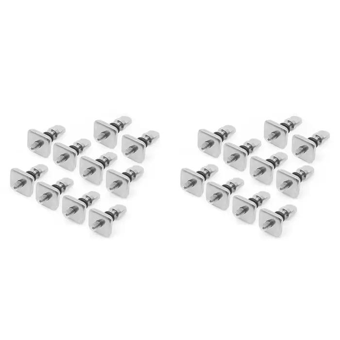 Vis d'aileron de planche de surf amovible NALFI-20 pièces, accessoires de planches de surf d'aileron de pouce de vis d'aileron pour planches de surf Longboards