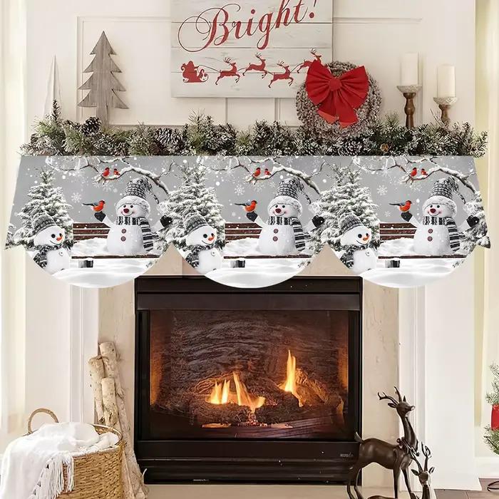 Noël bonhomme de neige cheminée écharpe décorations de noël pour la maison 2025 noël salon ornement Navidad Natal nouvel an cadeau 2026