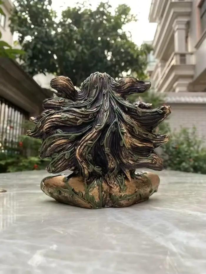 Offre spéciale mère terre Statue Gaia fée avec papillon décor mystique bouddha Figurine déesse guérison Chakra