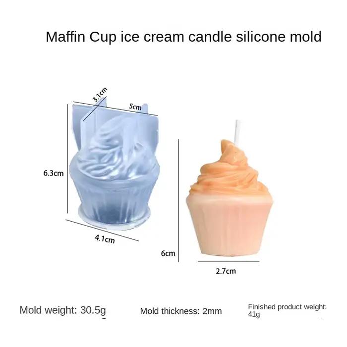 Moules à bougies en Silicone en forme de gâteau