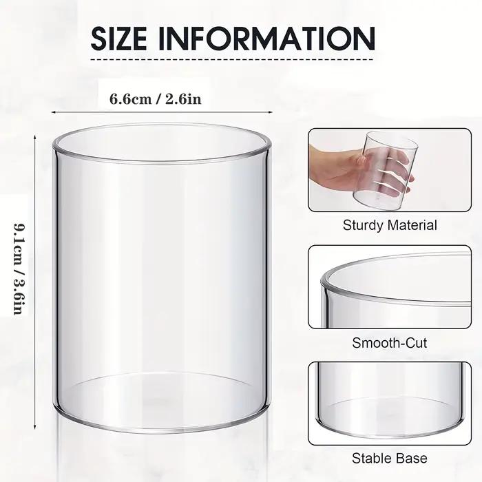 Vase cylindrique en plastique