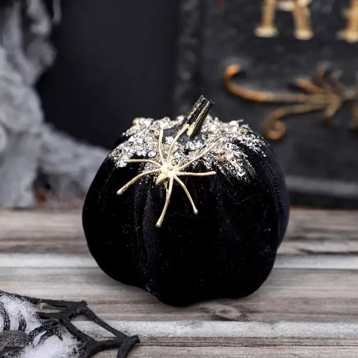 Décorations de citrouille d'Halloween en flanelle