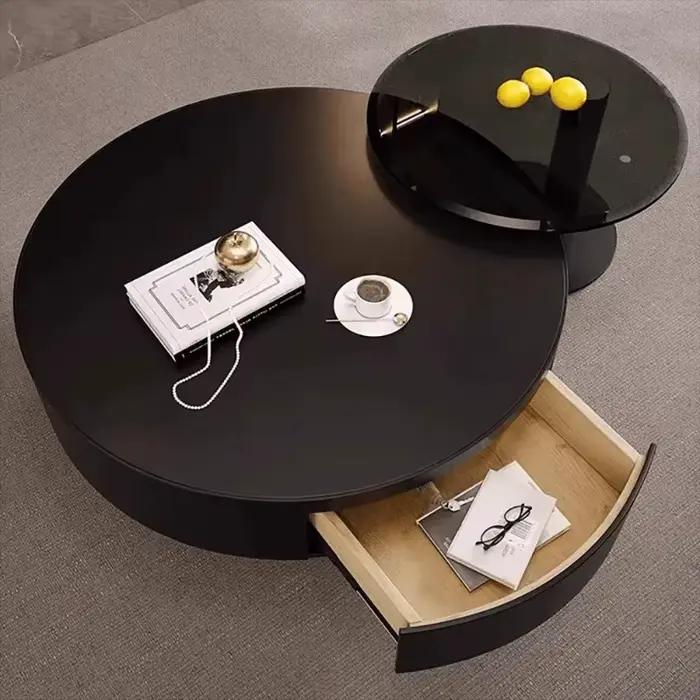 Table Basse ronde moderne pour Salon