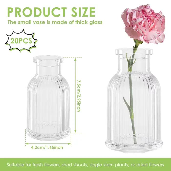 Petit Vase à fleurs en verre épais