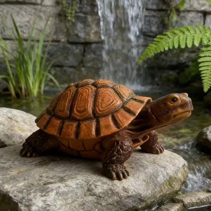 Statue de tortue artificielle pour décoration extérieure de jardin