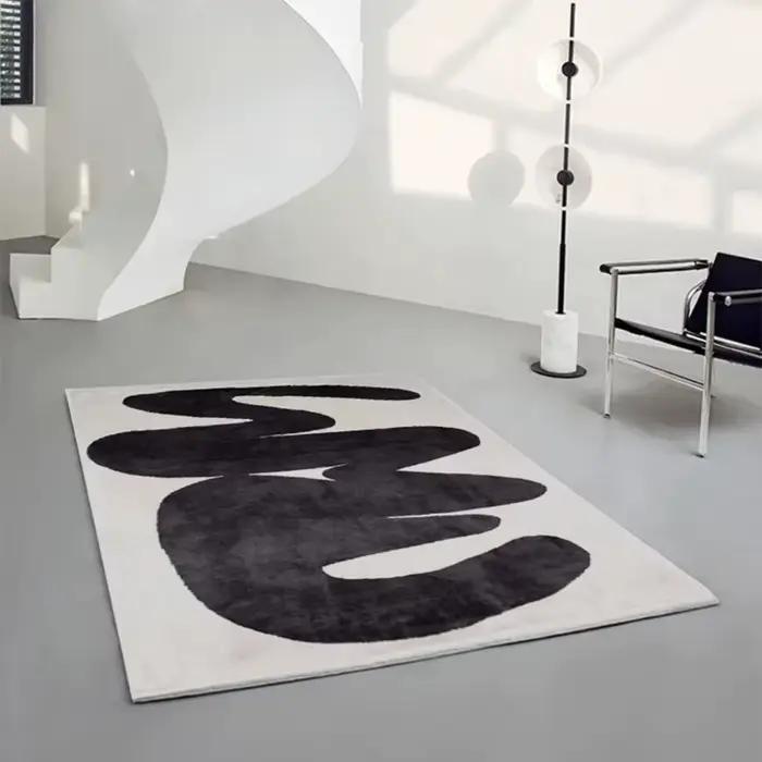 Tapis de salon minimaliste moderne