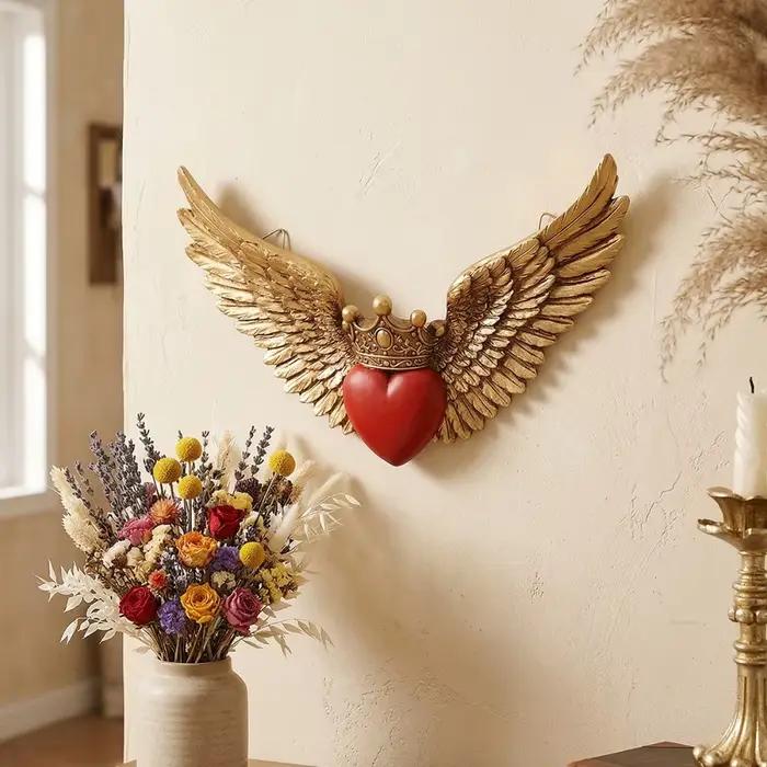Décoration murale Ailes d'ange Couronne européenne