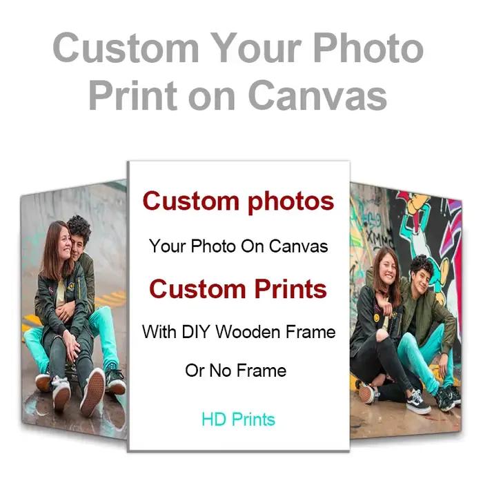 Affiche photo personnalisée avec cadre DIY ou sans