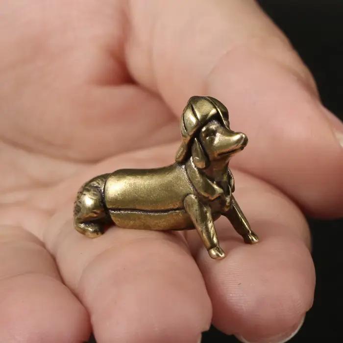 Figurines décoratives en laiton pour chien de compagnie
