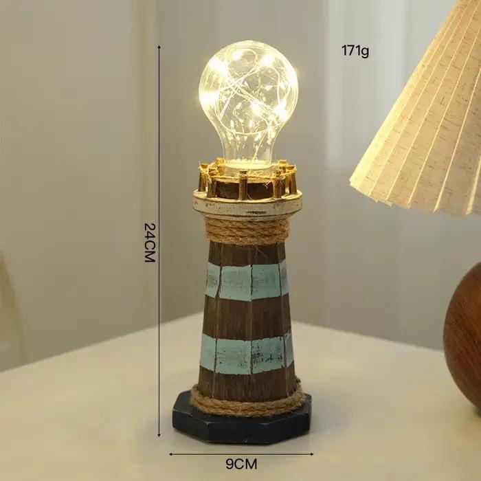 Ornements de phare en bois de Style méditerranéen