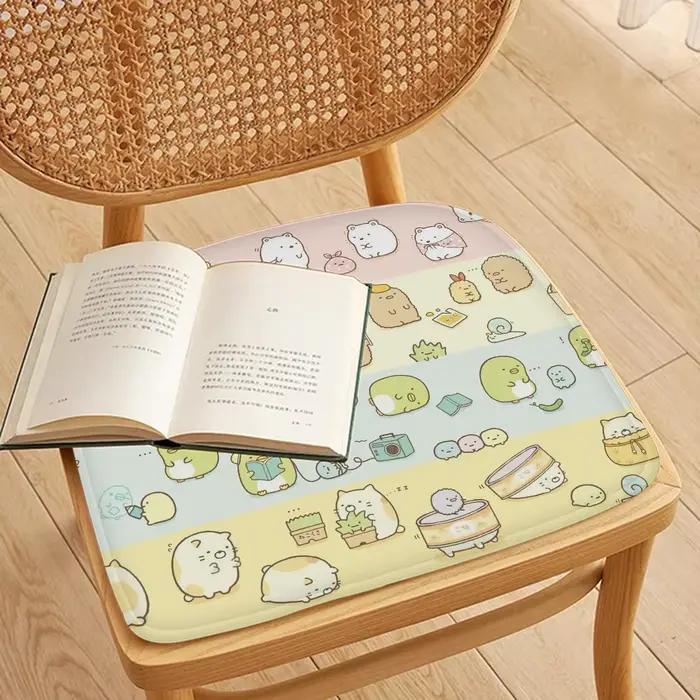 Coussin de siège en polymère doux pour salle à manger, tabouret de jardin intérieur et extérieur, chaise décorative mignonne, S-Sumikkogurashi, bureau à domicile, Japon