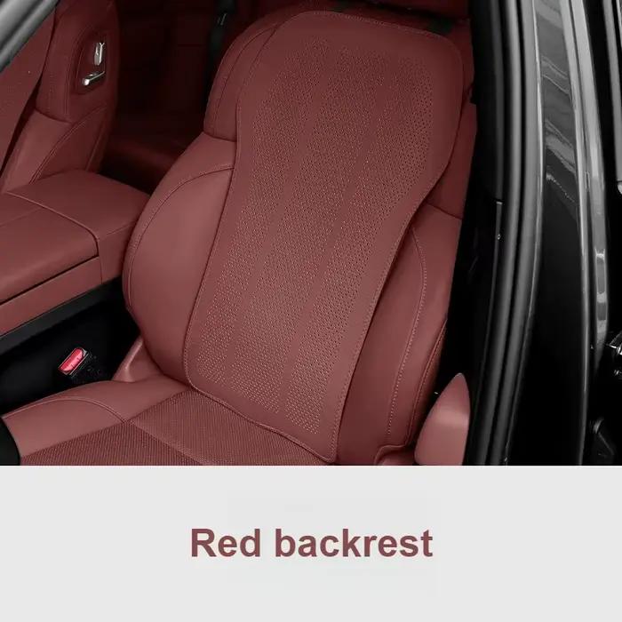 Coussin de siège de voiture universel en cuir artificiel avec support dorsal pour le confort tout au long des saisons occasions spéciales femmes hommes