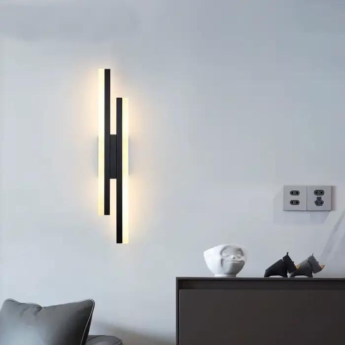 Applique murale LED minimaliste moderne de chevet de chambre principale de chambre de style minimaliste