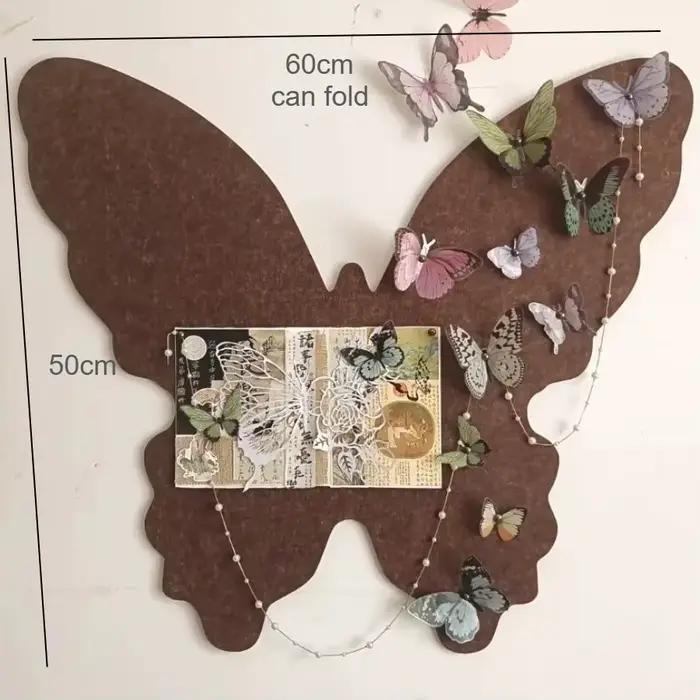 Tableau photo en feutre en forme de papillon