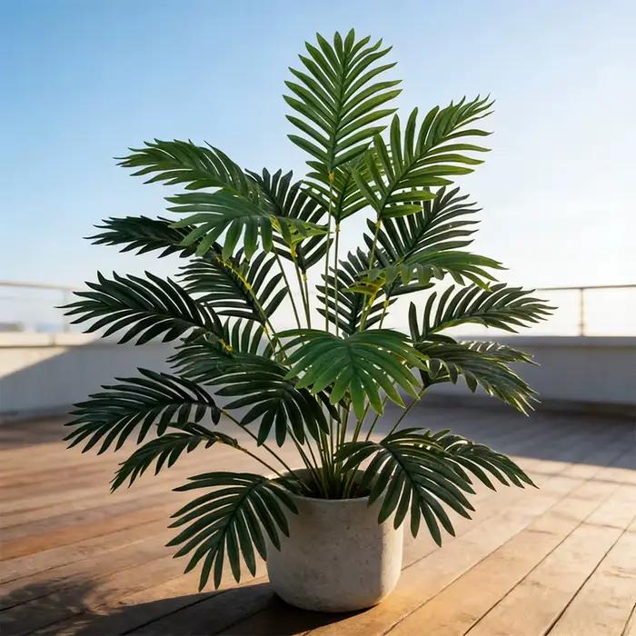 Grand Palmier Artificiel Blanc Lait Pour Maison Bureau Mariage Fête Thème Luau Décoration Extérieure Jardin Patio Occasions Spéciales