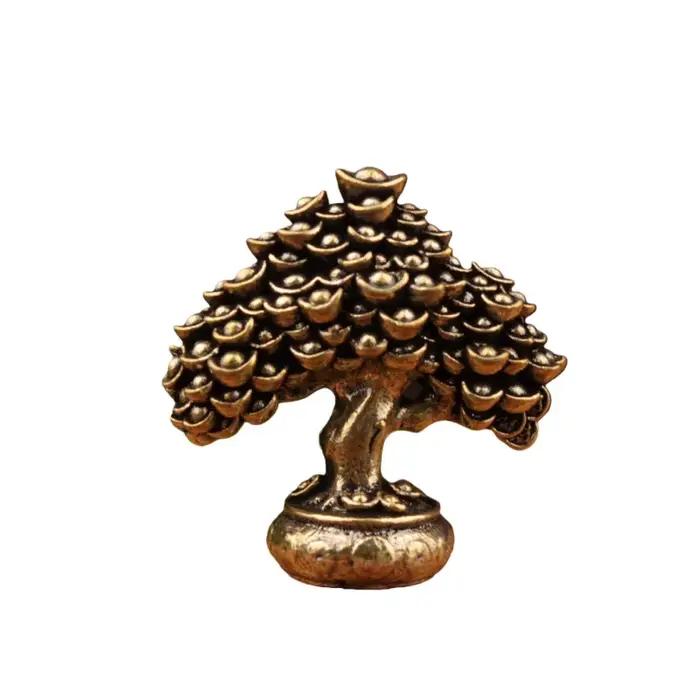 Figurine d'arbre de richesse en cuivre