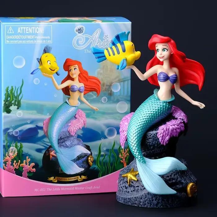 Disney Ariel Anime Figure Rick Peripharrate Petite Sirène Assis Statue