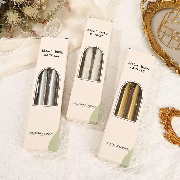 Bougies longues sans fumée pour usage domestique