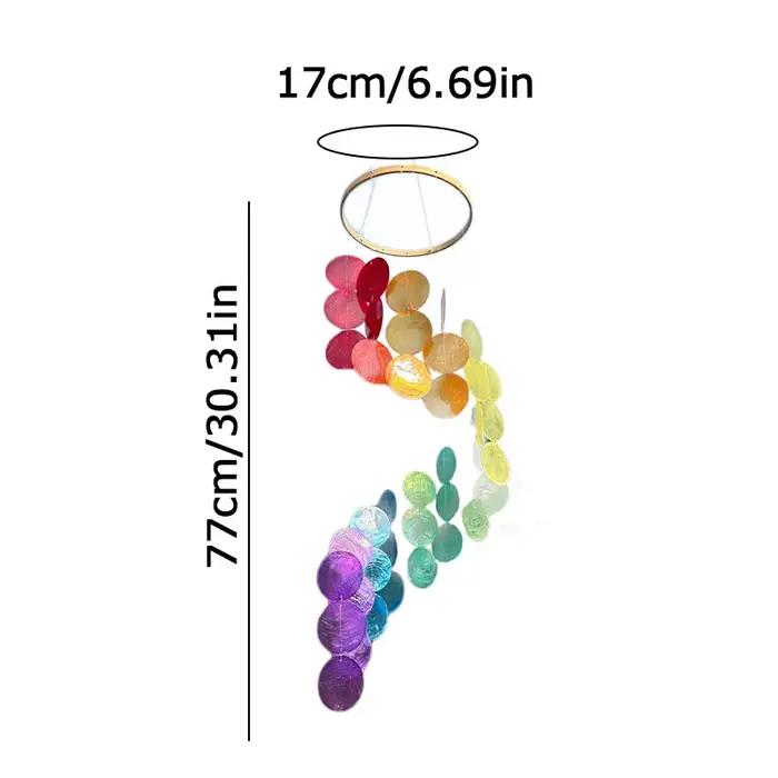 Carillons éoliens en coquillage pour l'extérieur, carillon à vent fabriqué à la main, décor de Style côtier pour intérieur/extérieur, décoration de jardin, idéal pour les femmes